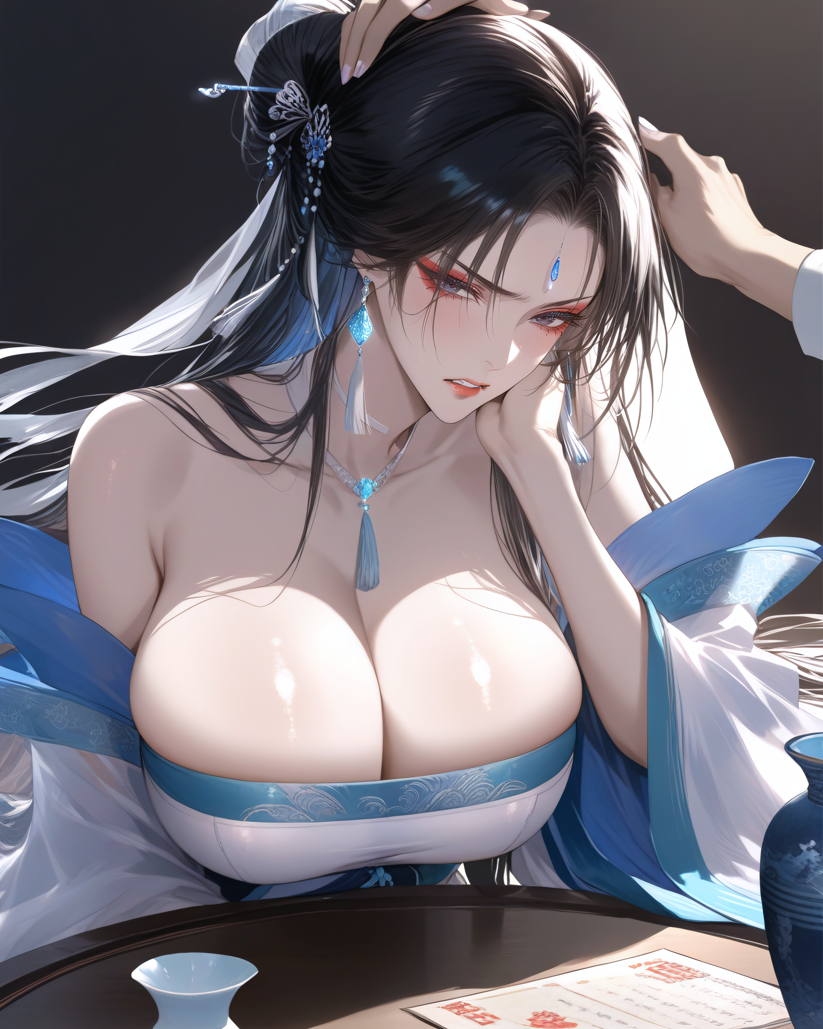 调戏美女师尊：游戏女神与国漫女神的奇妙邂逅